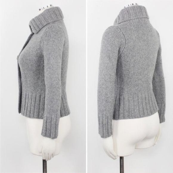 Marc O’Polo S Cardigan Merino Wool Grey Chunky VGU - Picture 2 of 10